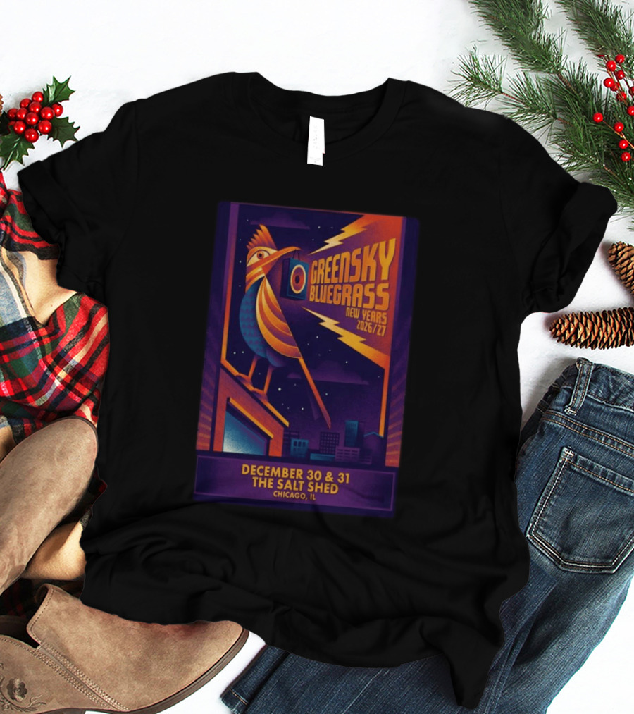GreenSky Bluegrass New Years 2026/27 December 30 & 31 The Salt Shed Chicago IL T-Shirt
