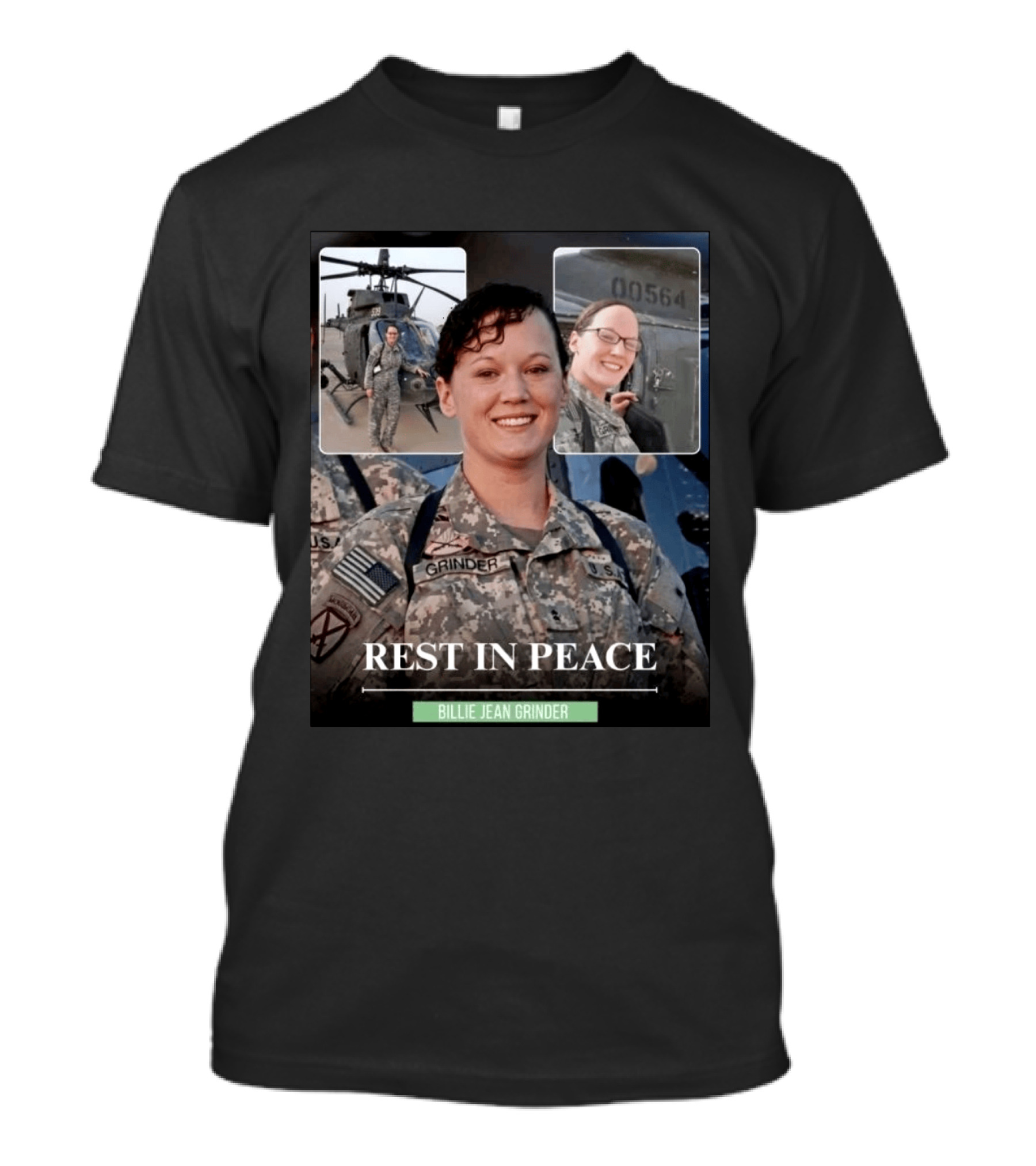 Rest In Peace Billie Jean Grinder Us Army Service T-Shirt