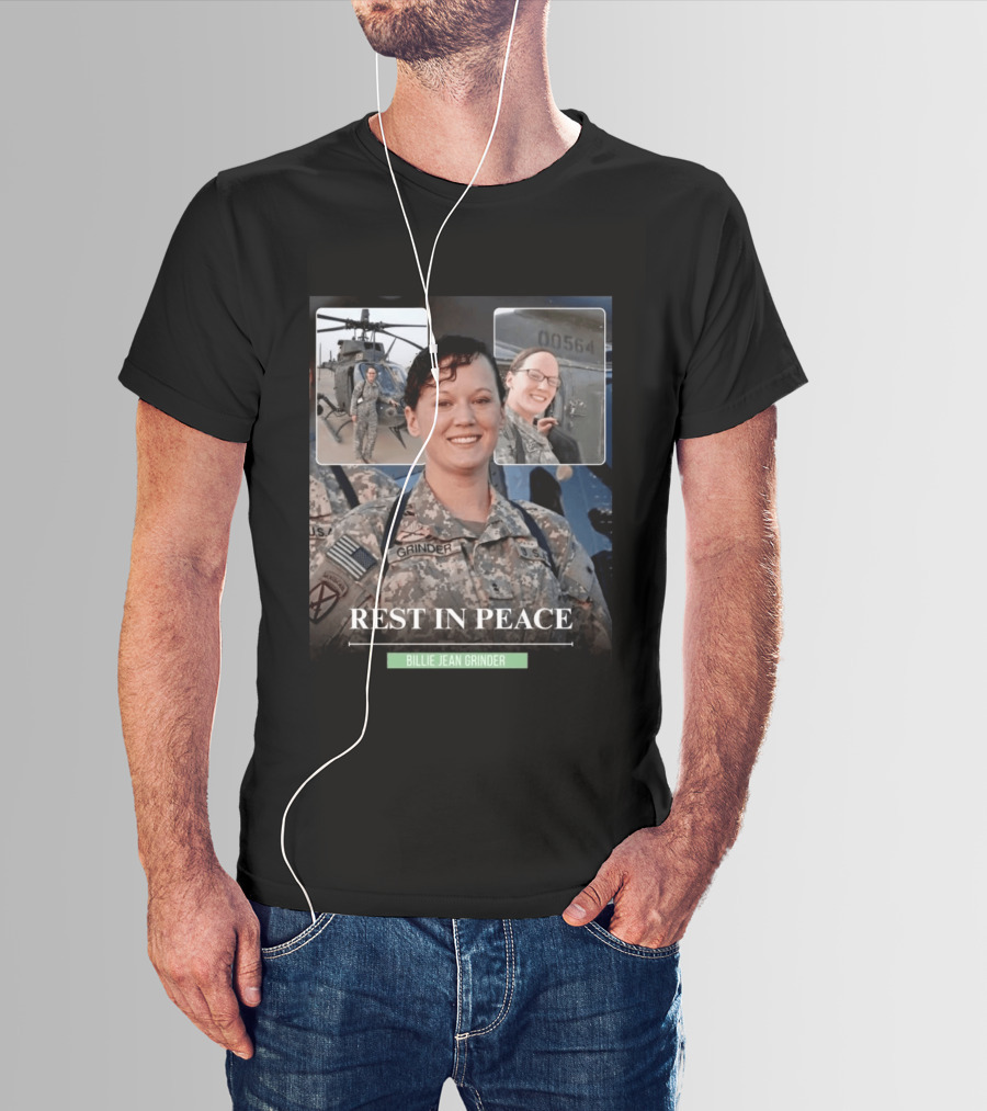 Rest In Peace Billie Jean Grinder Us Army Service T-Shirt