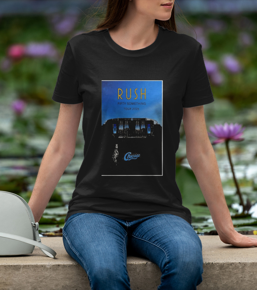 RUSH Fifty Something Tour 2026 Chicago Stadium T-Shirt