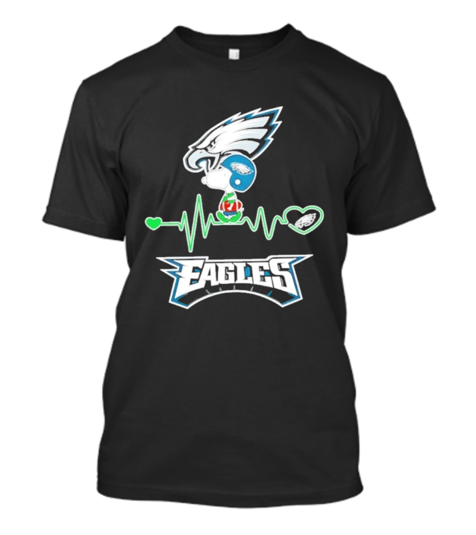 Snoopy Philadelphia Eagles Heartbeat Peanuts 2206 T-Shirt