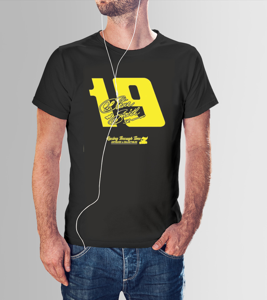 Steve Smith Sr 19 Racing Through Time Antiques Collectibles T-Shirt