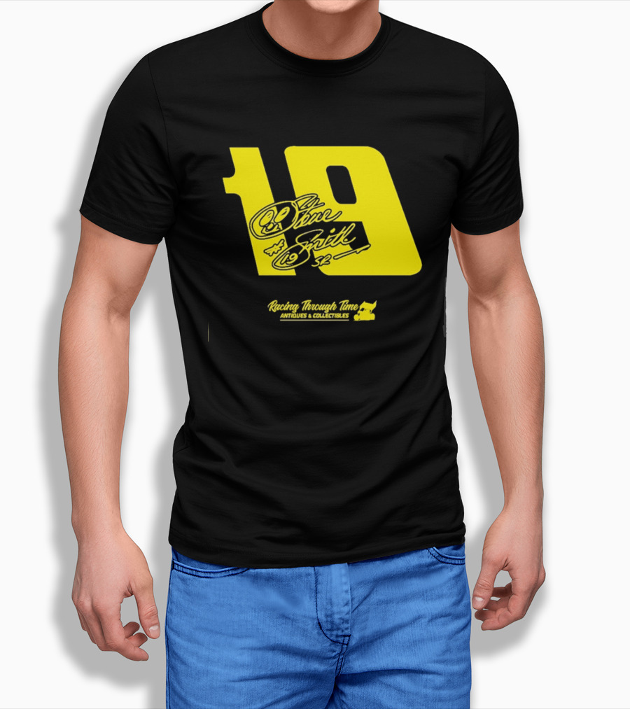 Steve Smith Sr 19 Racing Through Time Antiques Collectibles T-Shirt