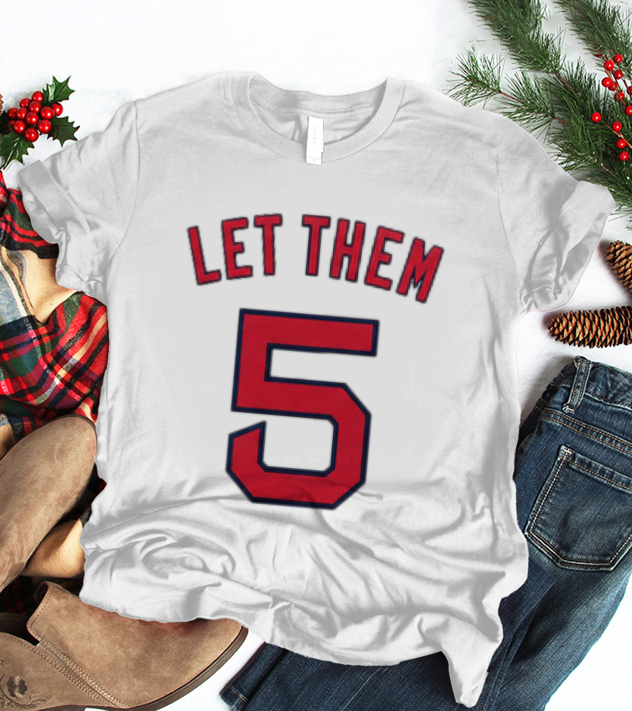 2026 Red Sox Let Them 5 Jersey Giveaway Red Sox Promotion T-Shirt