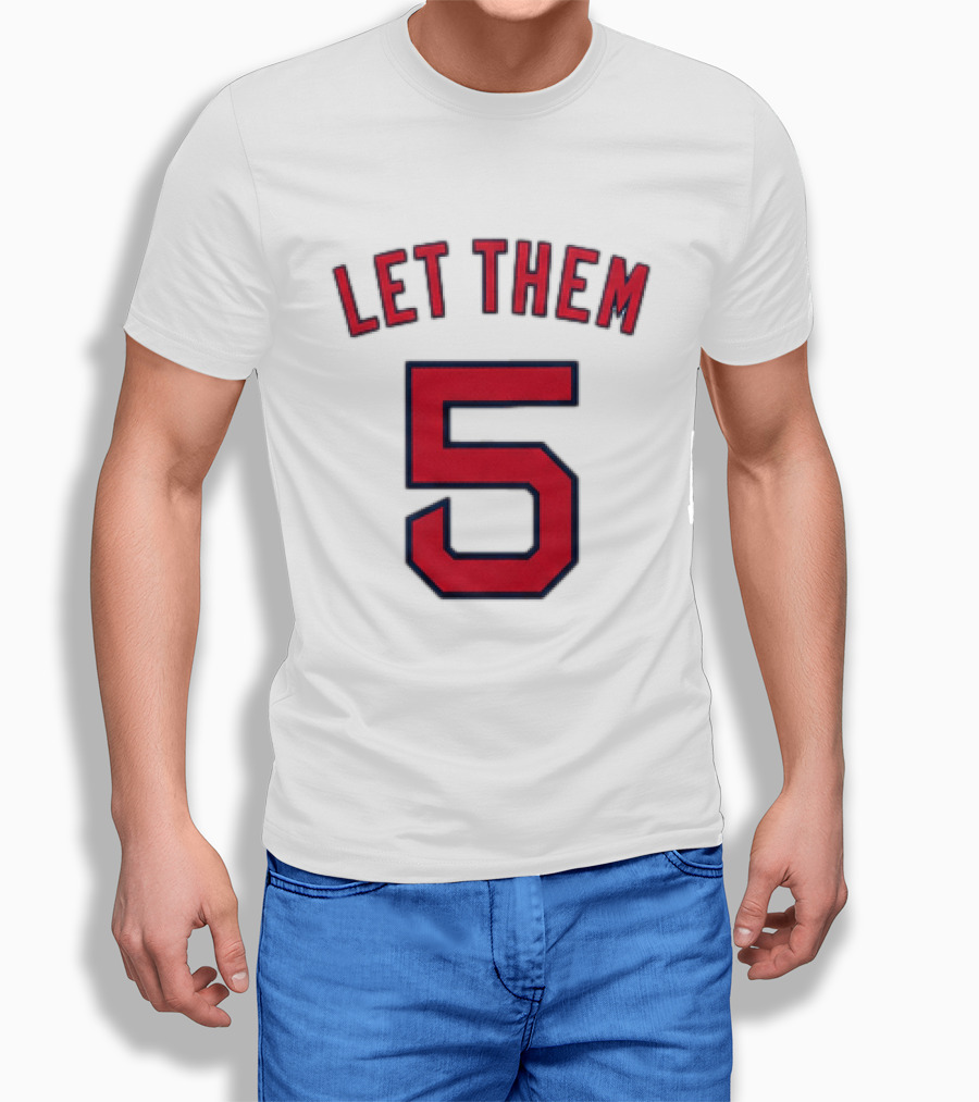 2026 Red Sox Let Them 5 Jersey Giveaway Red Sox Promotion T-Shirt