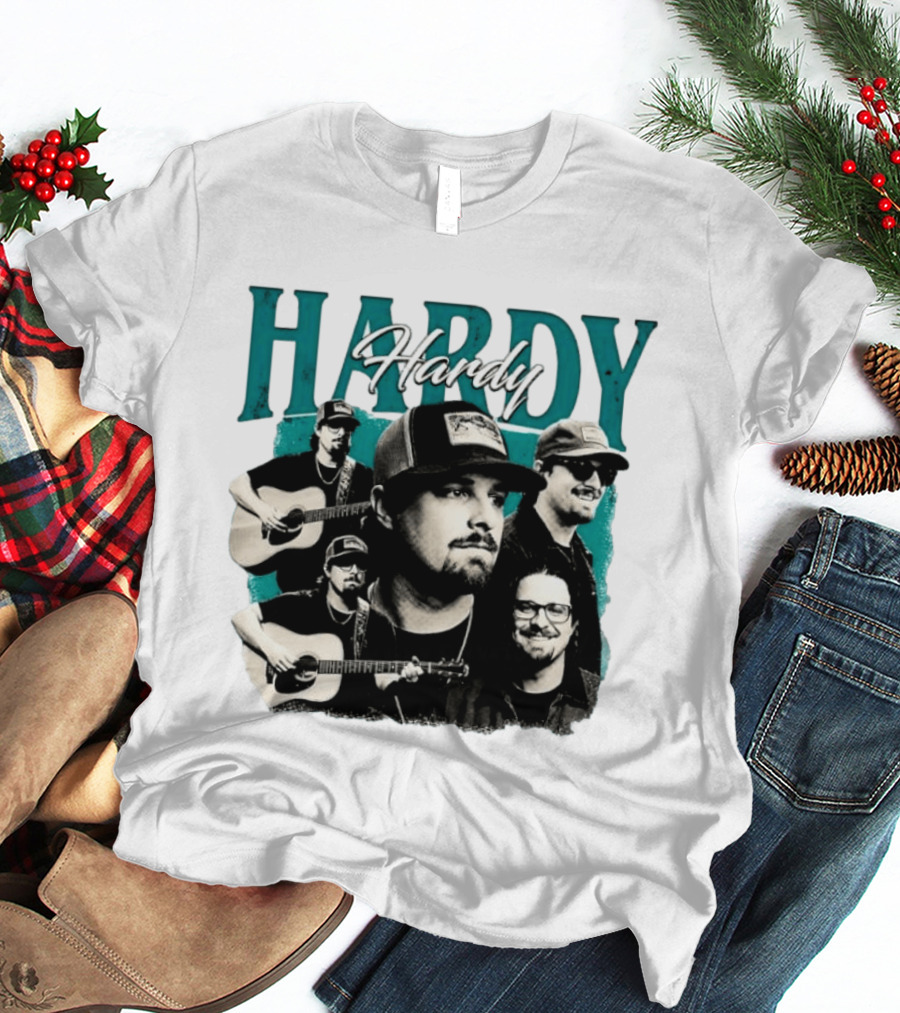 Hardy Country Music Singer Montage Collage T-Shirt