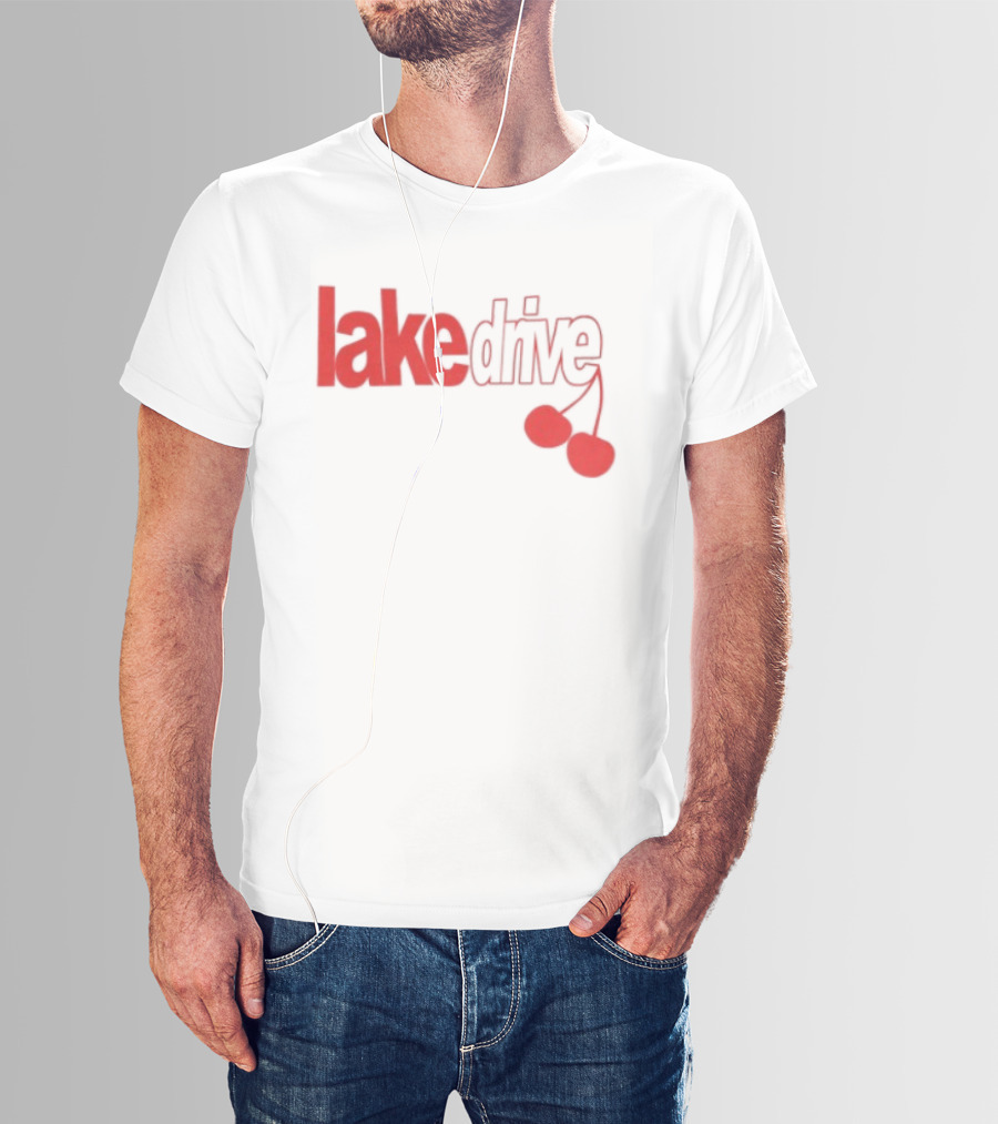 Lake Drive Cherry Ringer Retro Style Vibes T-Shirt