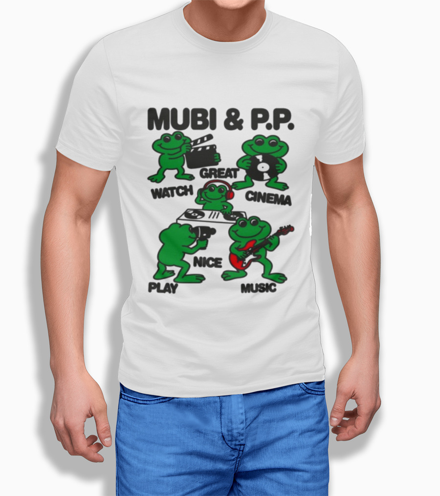Mubi & P.P. Great Cinema Play Nice Music T-Shirt