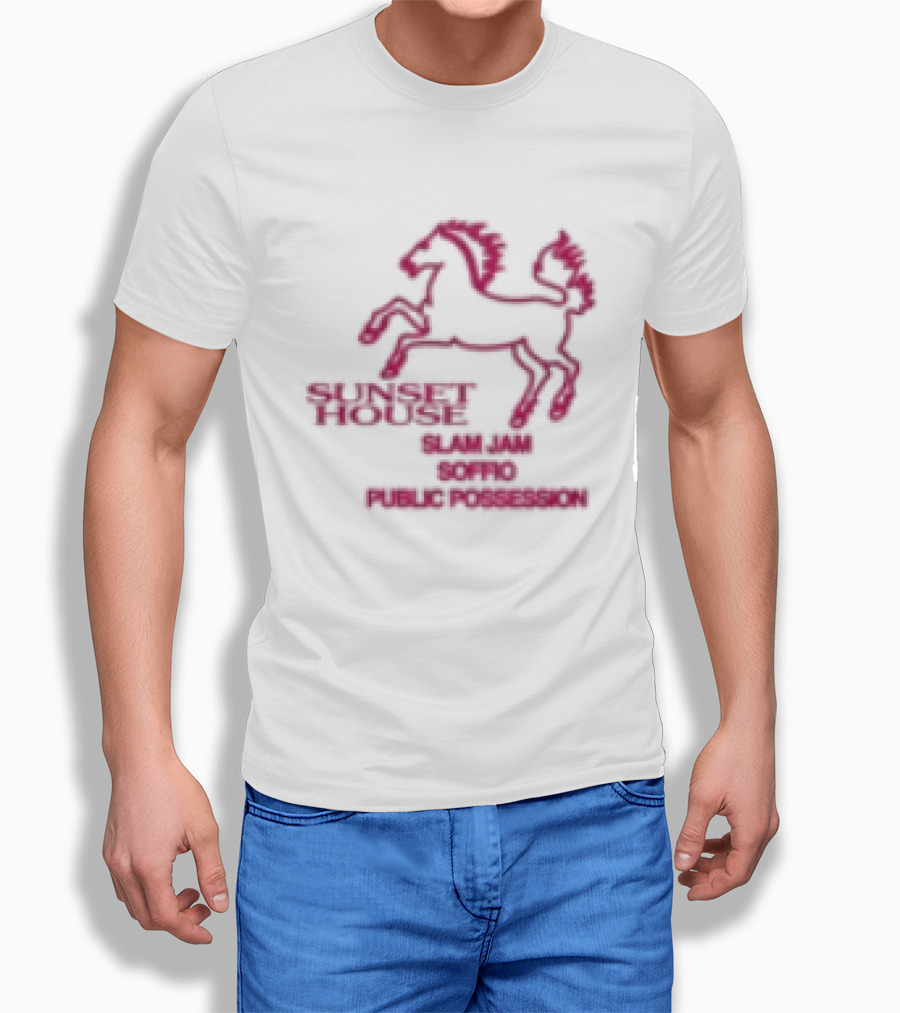 Public Possession Store Slam Jam Soffio Sunset House T-Shirt