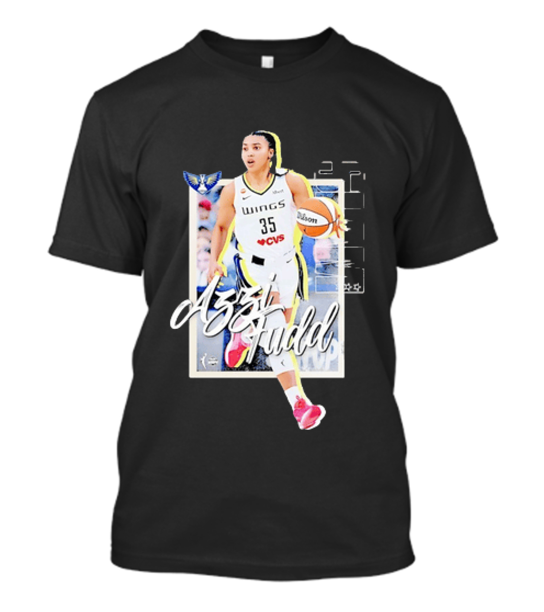 Azzi Fudd Dallas Wings 35 Basketball WNBA Slam Magazine Cover Sports Fashion T-Shirt