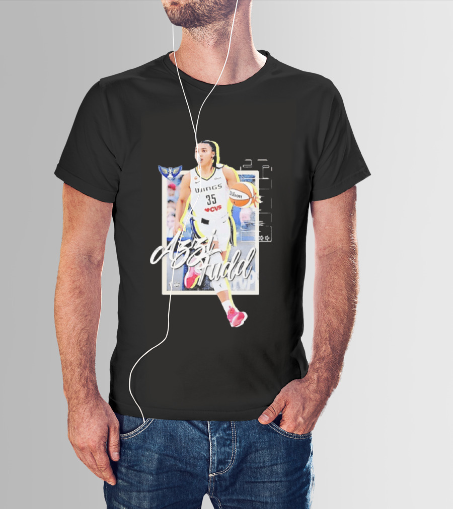 Azzi Fudd Dallas Wings 35 Basketball WNBA Slam Magazine Cover Sports Fashion T-Shirt