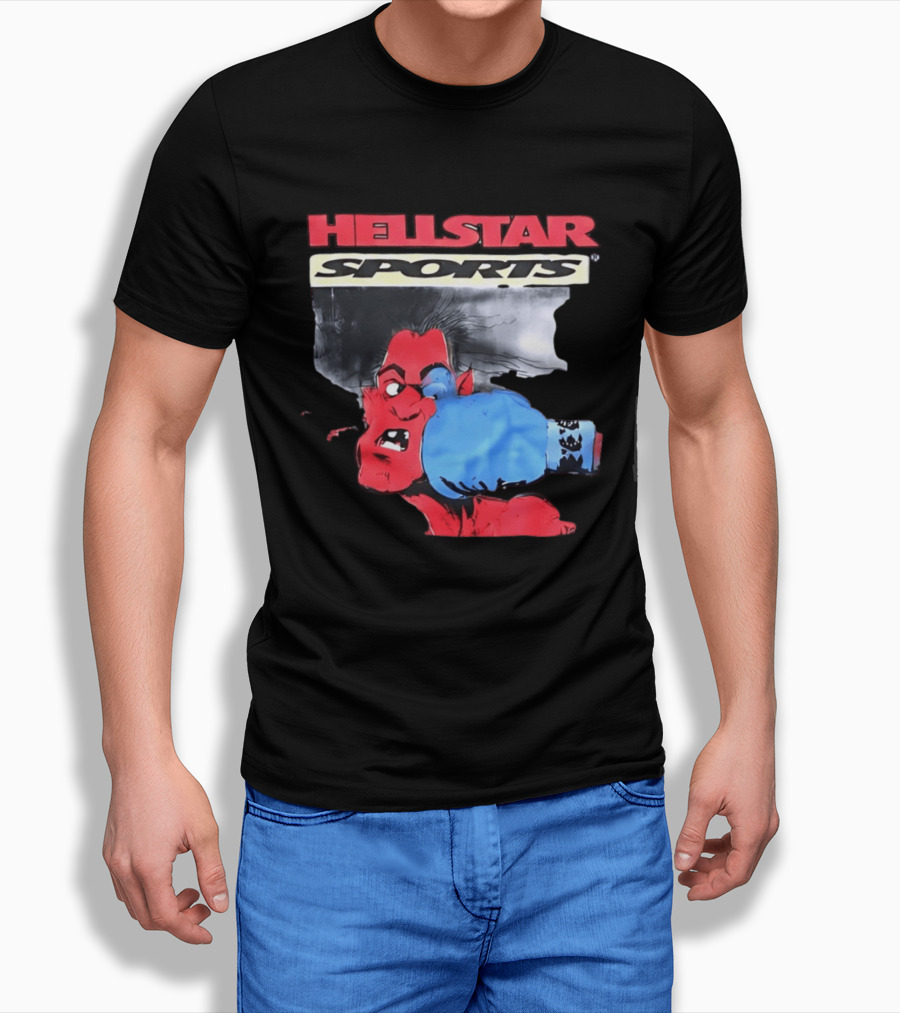 Hellstar Sports Boxing Comic Urban Streetwear T-Shirt