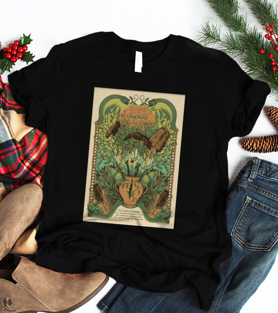 Joe Russo's Almost Dead 2026 Summer Tour Las Vegas Asheville Santa Cruz Denver T-Shirt