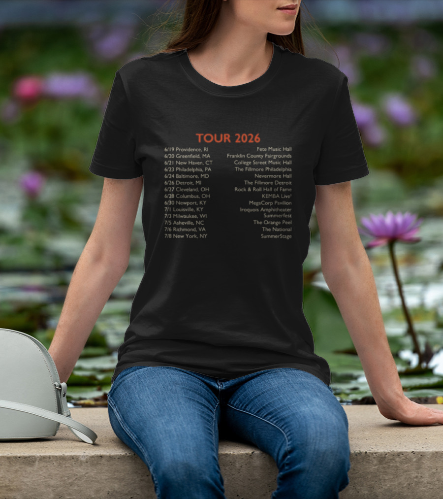 Spoon Lucifer On The Sofa 2026 Tour Dates And Venues List T-Shirt