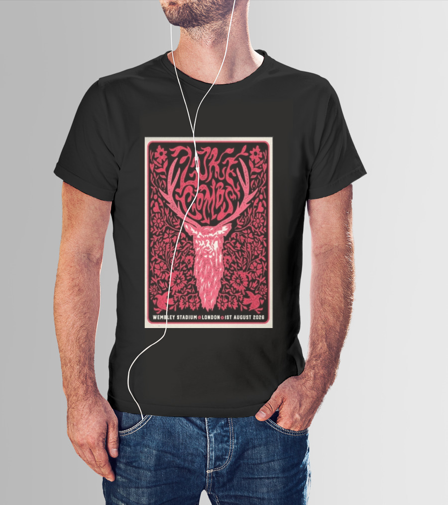 Luke Combs Wembley Stadium London 1st August 2026 Floral Antler T-Shirt