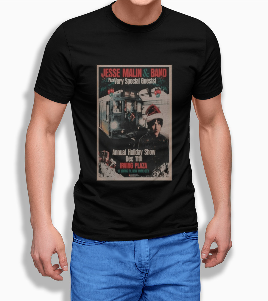 Jesse Malin & Band Special Guests Annual Holiday Show Dec 11th Irving Plaza New York City T-Shirt