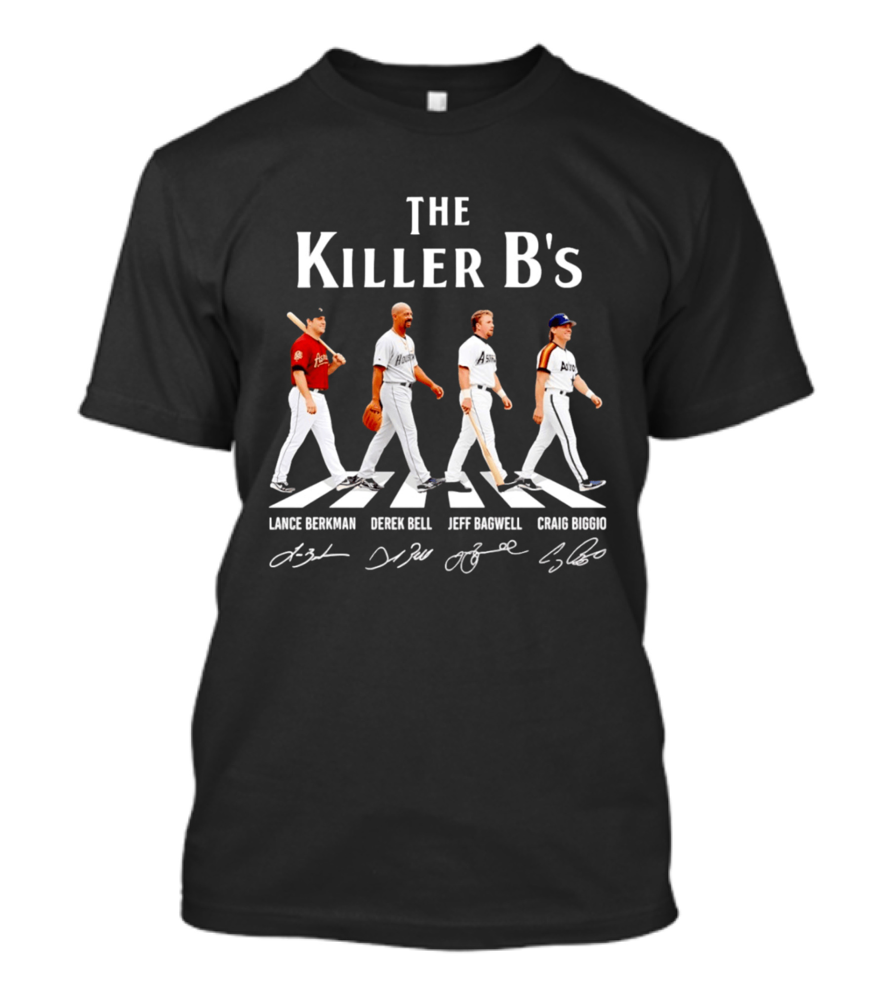 The Killer B's Lance Berkman Derek Bell Jeff Bagwell Craig Biggio Houston Astros Legends T-Shirt