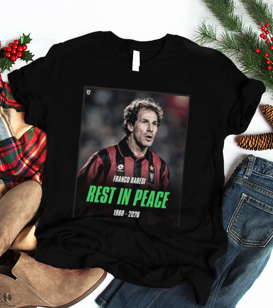 Franco Baresi Rest In Peace 1960 2026 Legendary Footballer Memorial T-Shirt