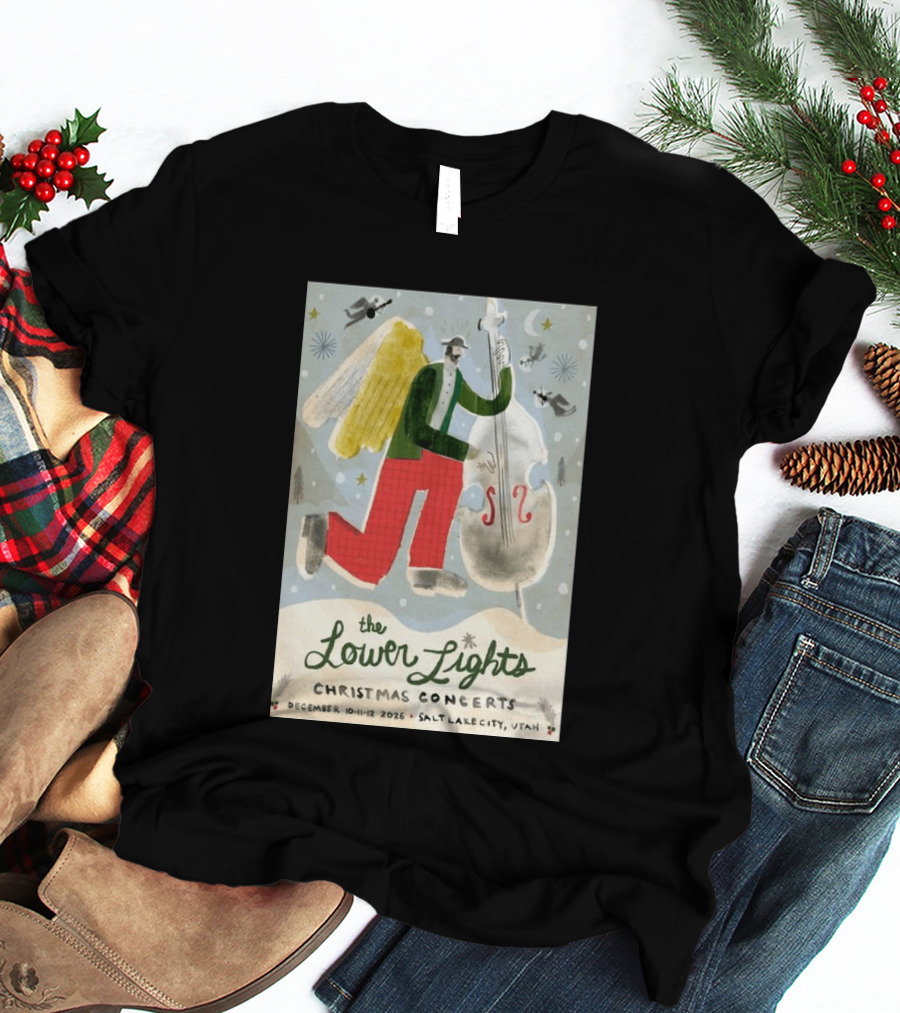 The Lower Lights Christmas Concerts December 10 11 12 2026 Salt Lake City Utah Angel T-Shirt