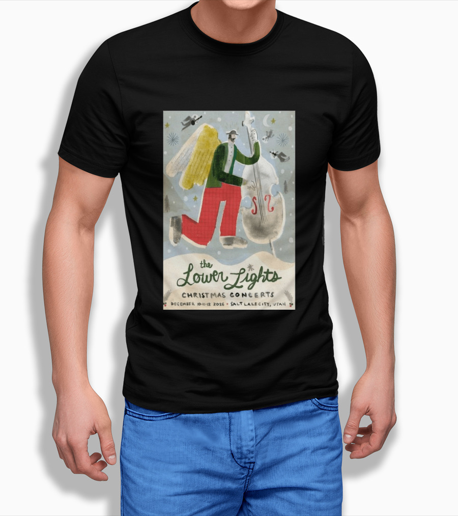 The Lower Lights Christmas Concerts December 10 11 12 2026 Salt Lake City Utah Angel T-Shirt