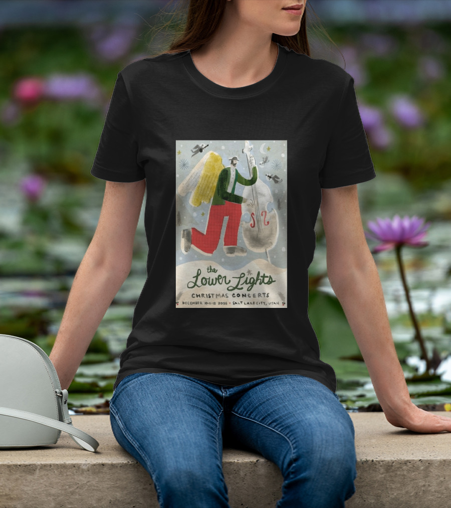 The Lower Lights Christmas Concerts December 10 11 12 2026 Salt Lake City Utah Angel T-Shirt