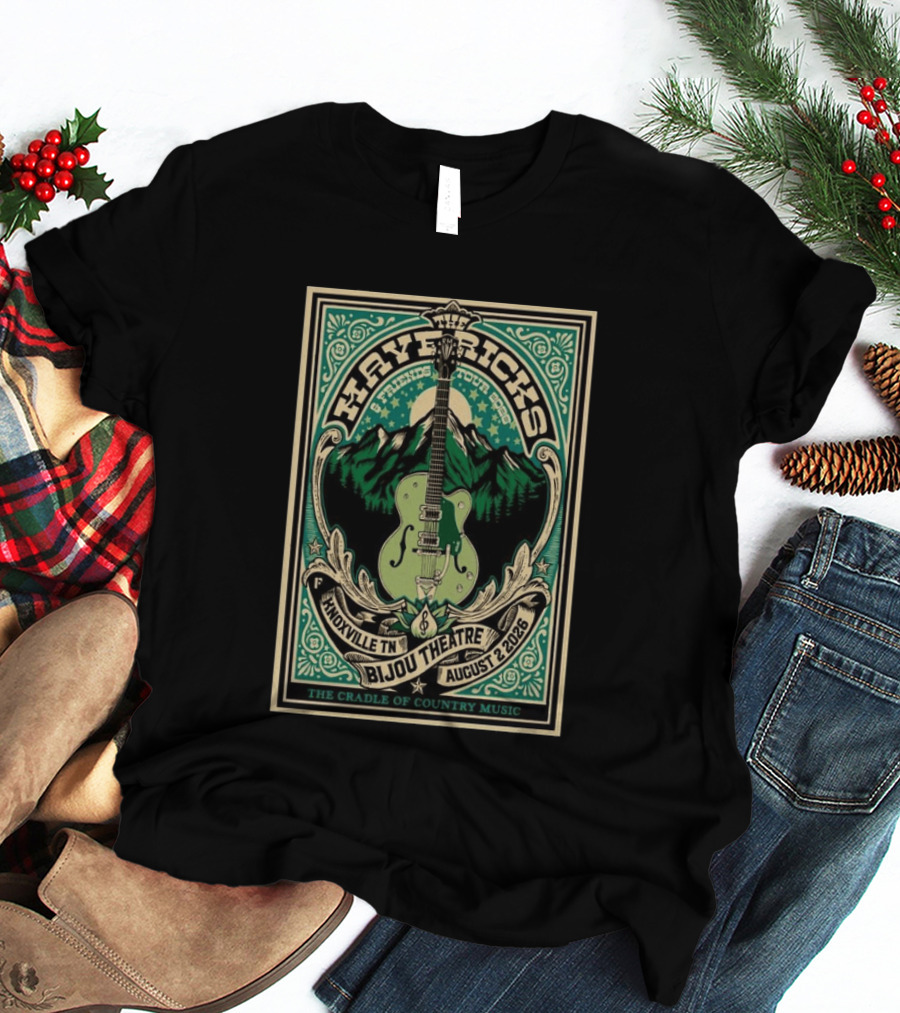 The Mavericks Brand New Day Tour 2026 Knoxville TN Bijou Theatre August 2 Cradle Of Country Music T-Shirt