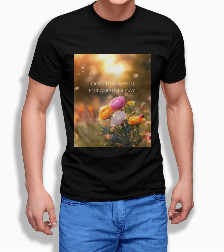 God Thank You For Another Day Flower Sunrise T-Shirt