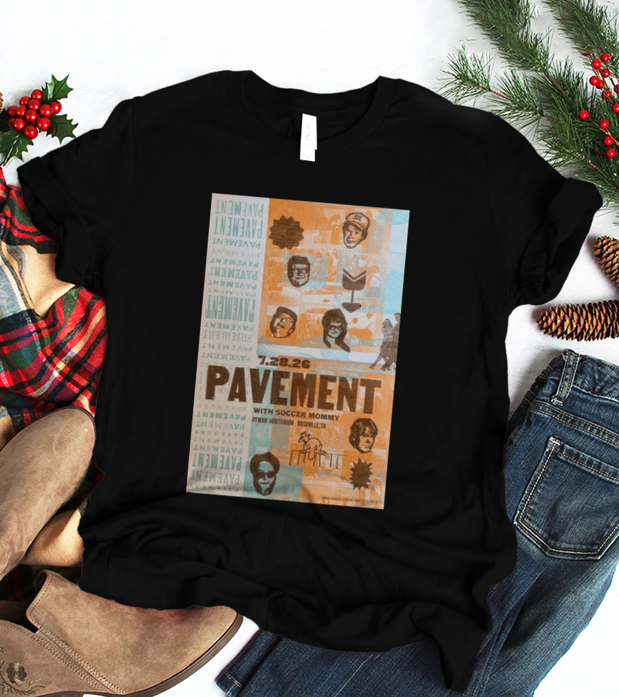 Pavement With Soccer Mommy Ryman Auditorium Nashville July 28 2026 T-Shirt