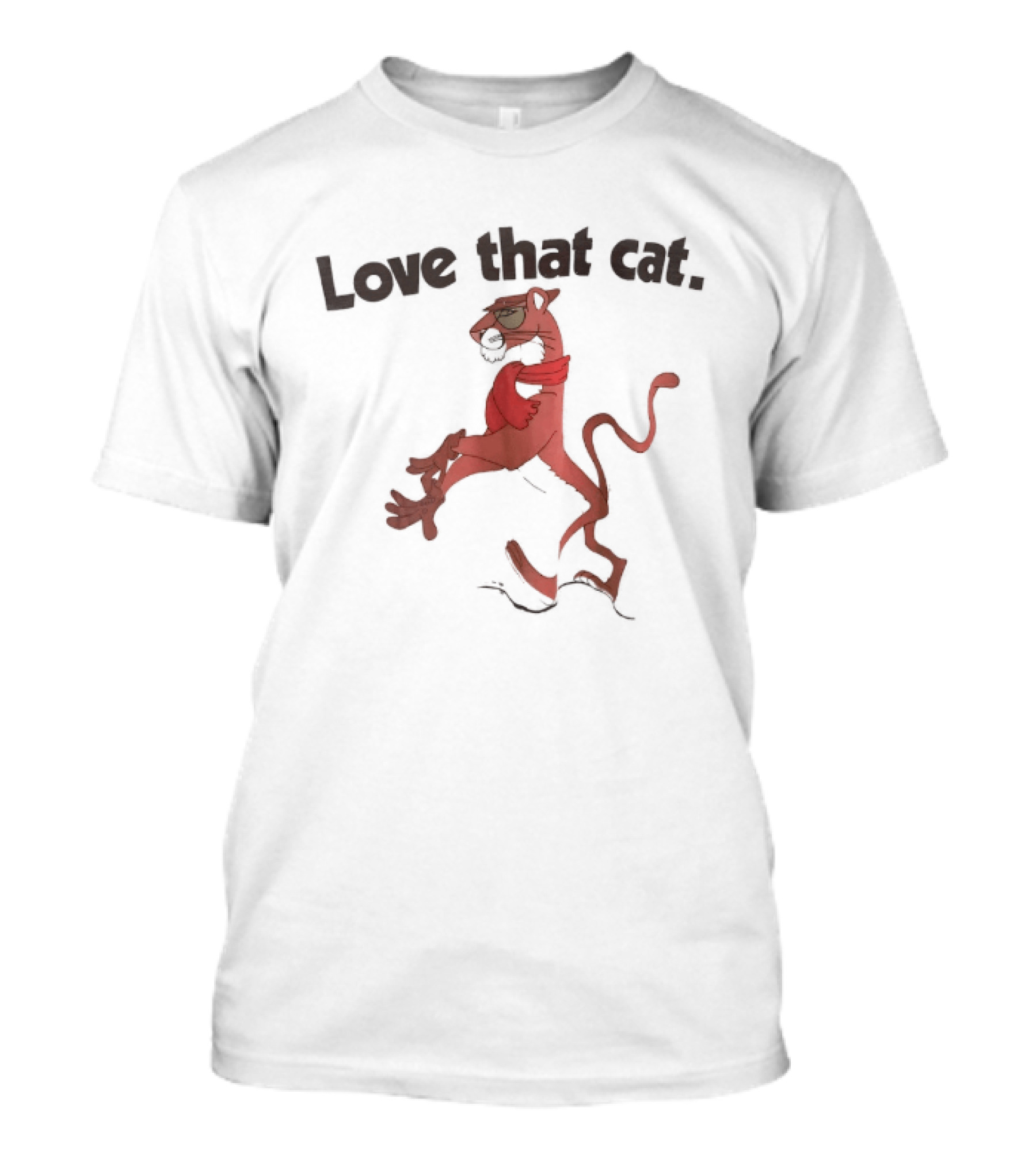 Love That Cat Cool Pink Panther T-Shirt