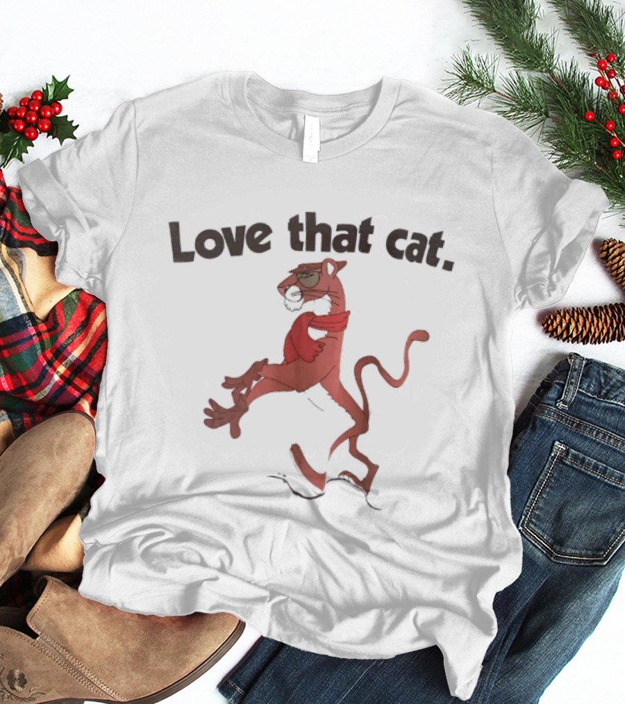 Love That Cat Cool Pink Panther T-Shirt
