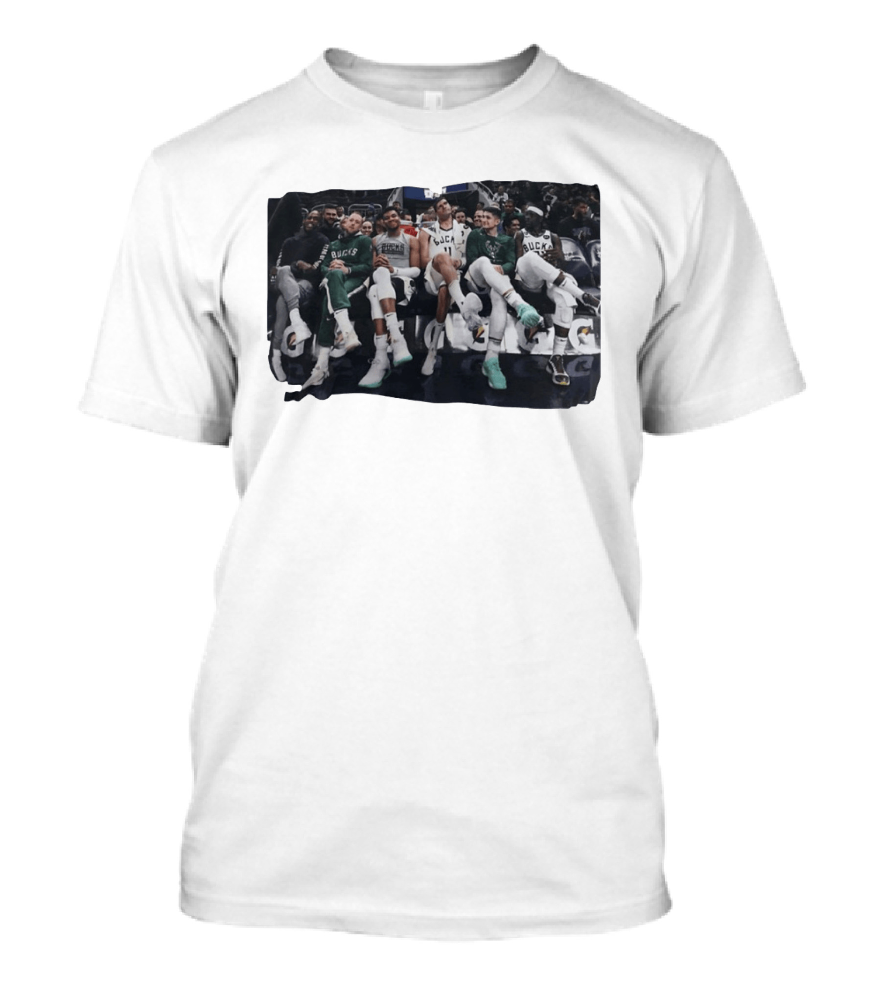 Milwaukee Bucks NBA Basketball Team Bench Players T-Shirt
