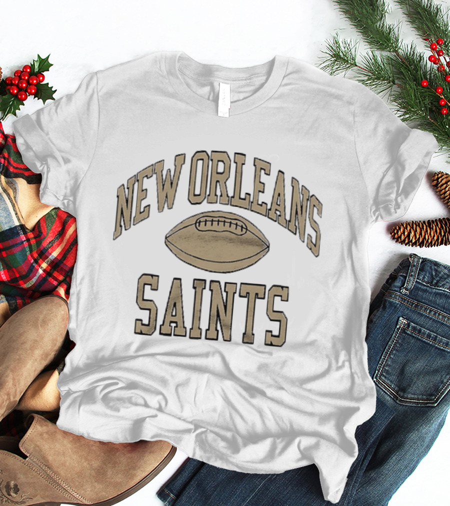 New Orleans Saints Distressed Football Team Fan T-Shirt