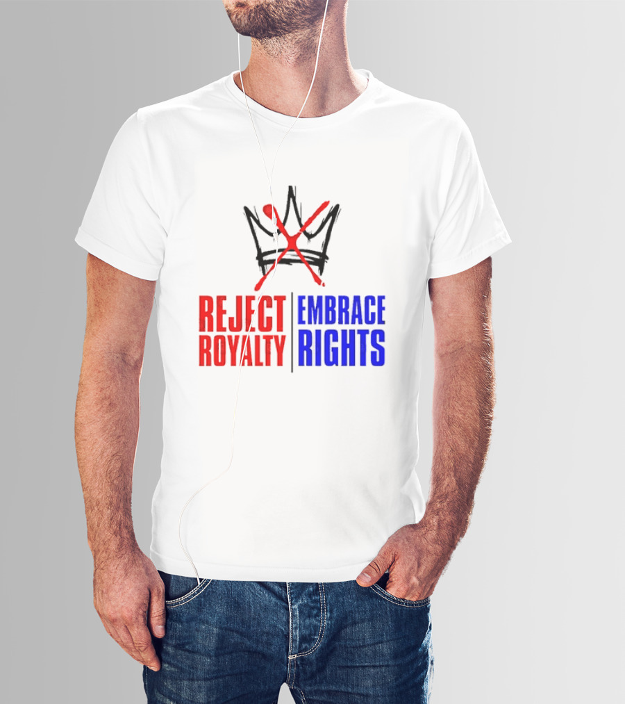 Reject Royalty Embrace Rights Protest Solidarity No Kings T-Shirt