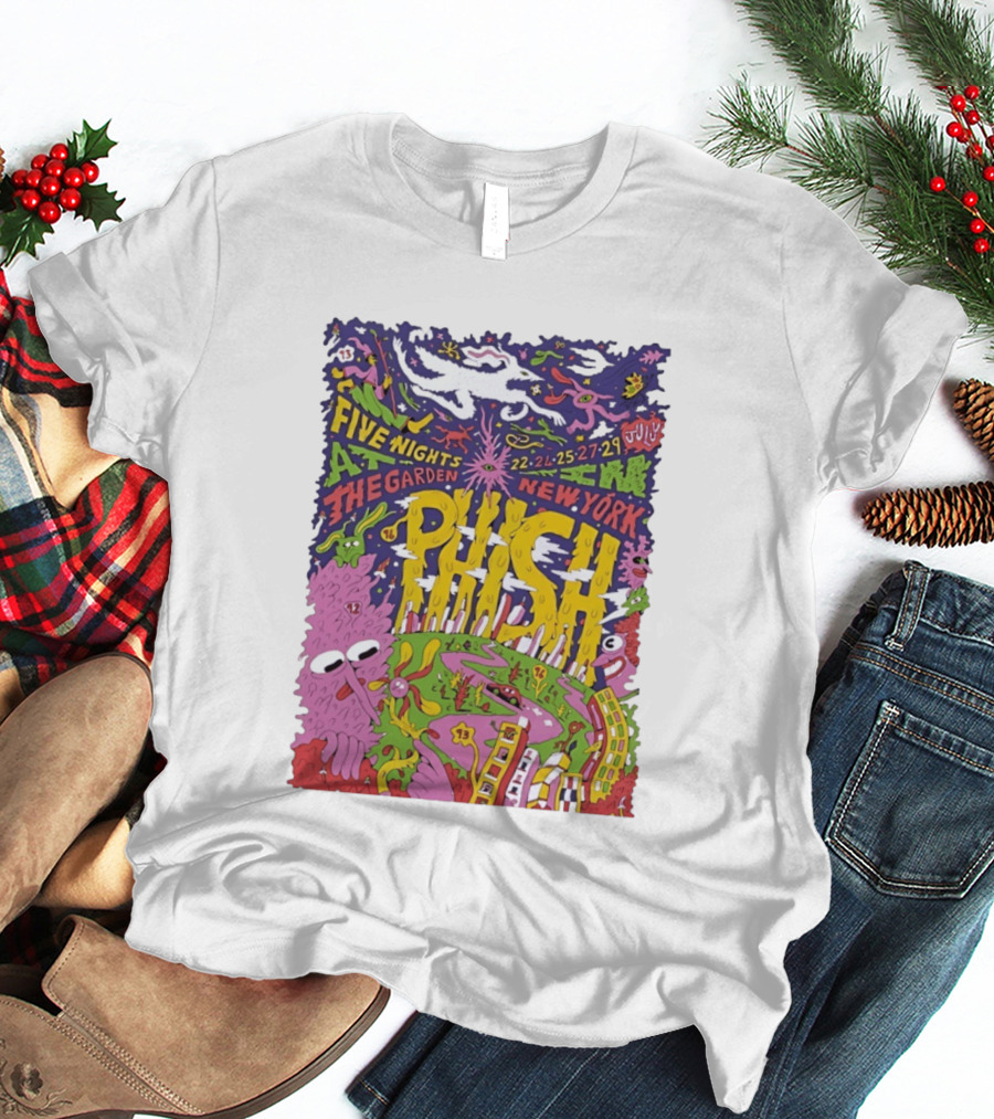 Phish Five Nights At The Garden New York July 2023 Concert T-Shirt