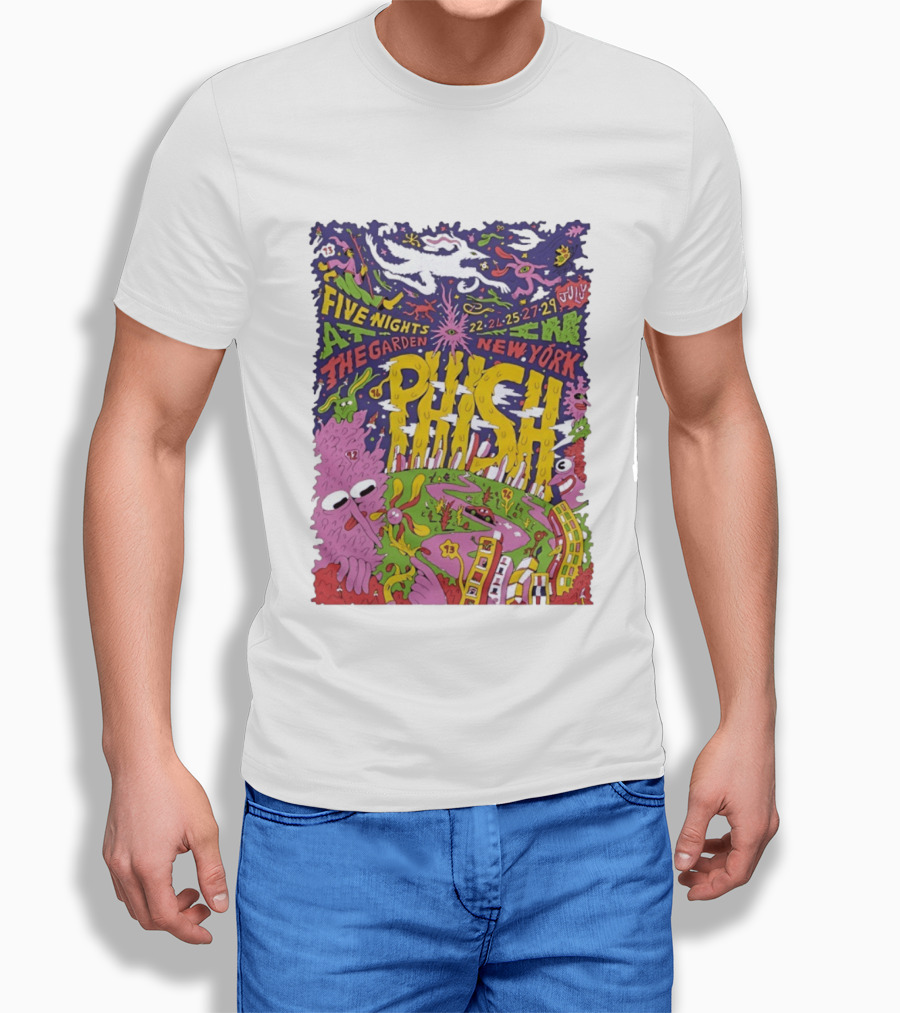 Phish Five Nights At The Garden New York July 2023 Concert T-Shirt