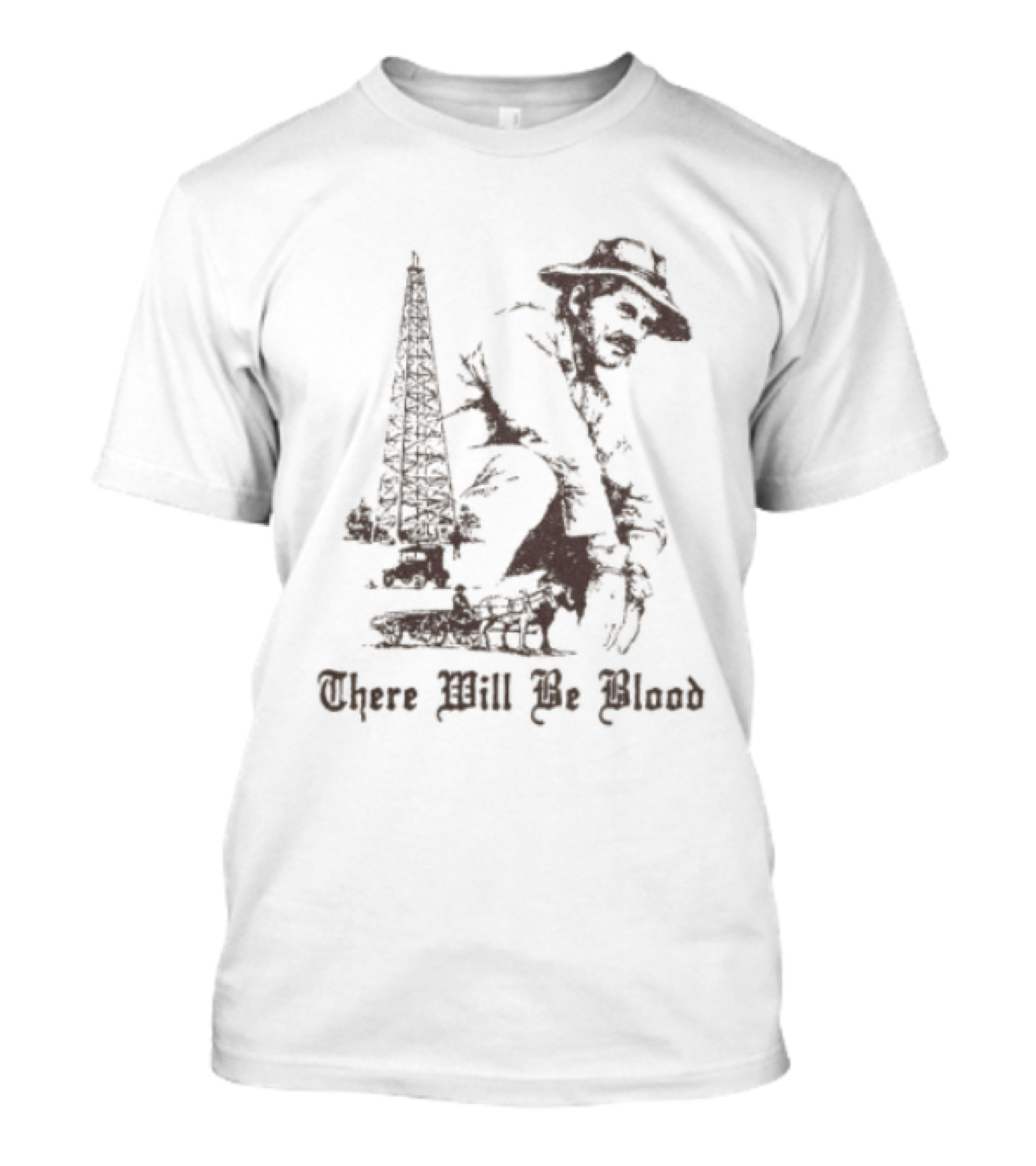 There Will Be Blood Rusty Mailbox Store Oil Derrick Cowboy T-Shirt