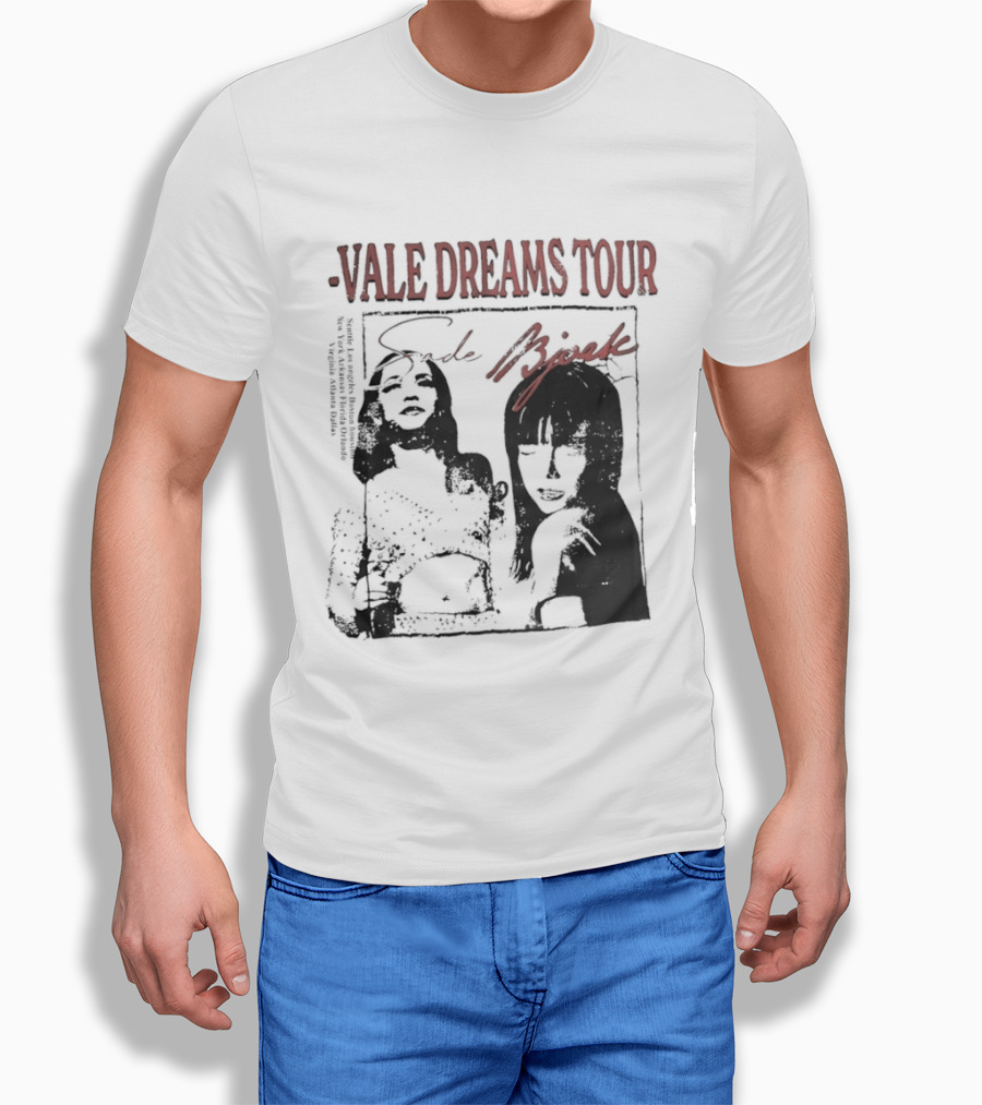 Vale Dreams Tour Sade Bjork 90s T-Shirt