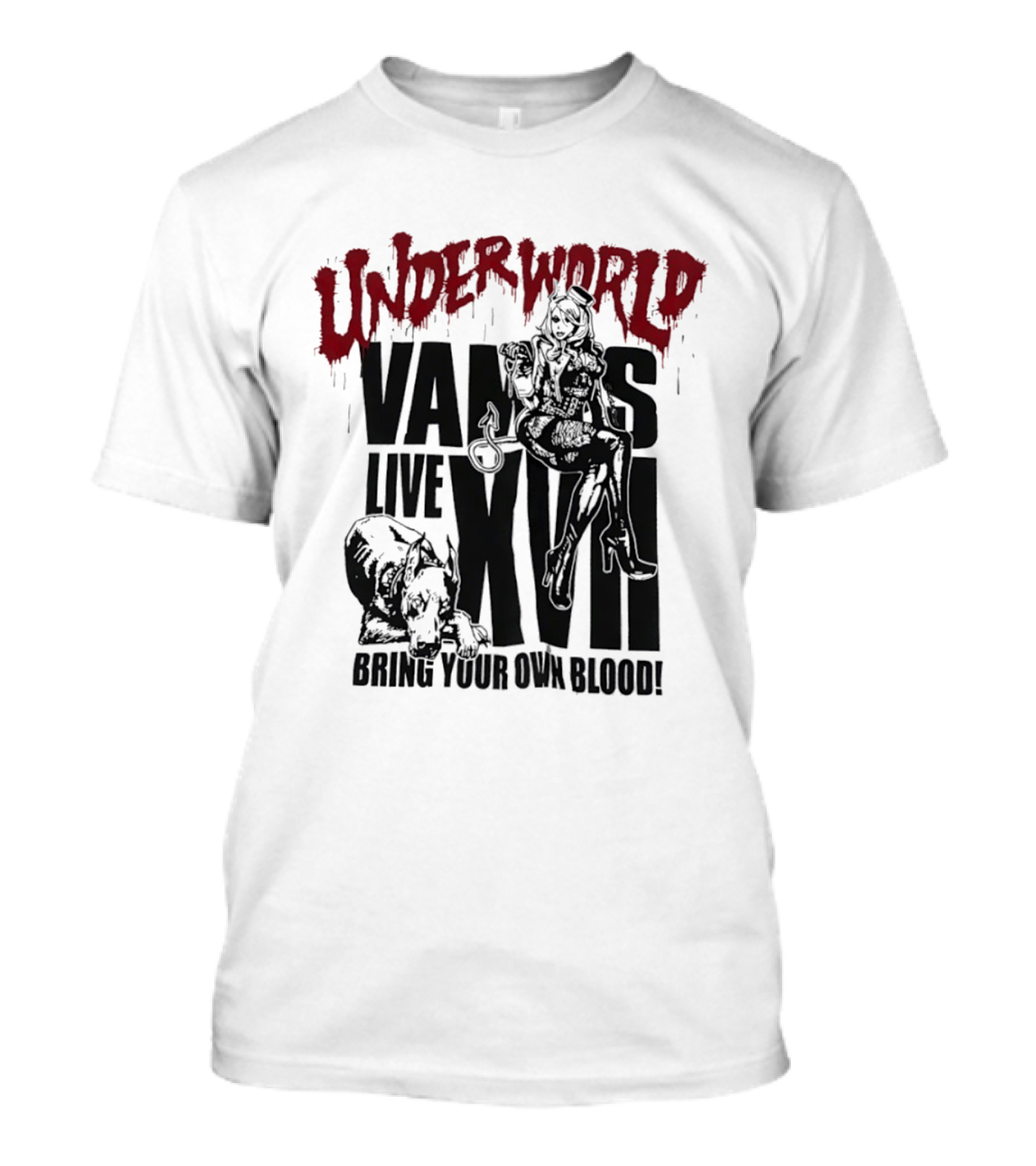 Underworld Vamps Live XVII Bring Your Own Blood Dripping Horror Aesthetic T-Shirt