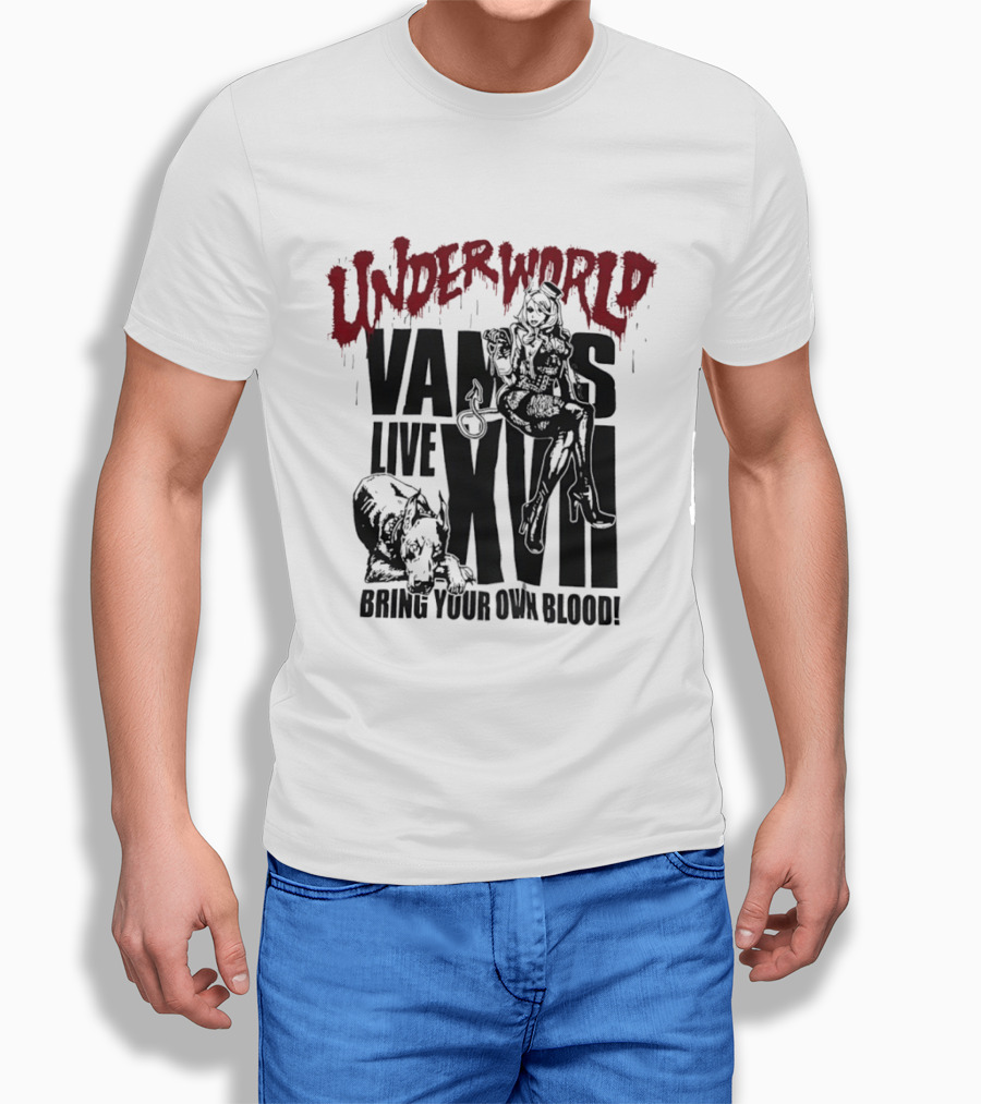 Underworld Vamps Live XVII Bring Your Own Blood Dripping Horror Aesthetic T-Shirt