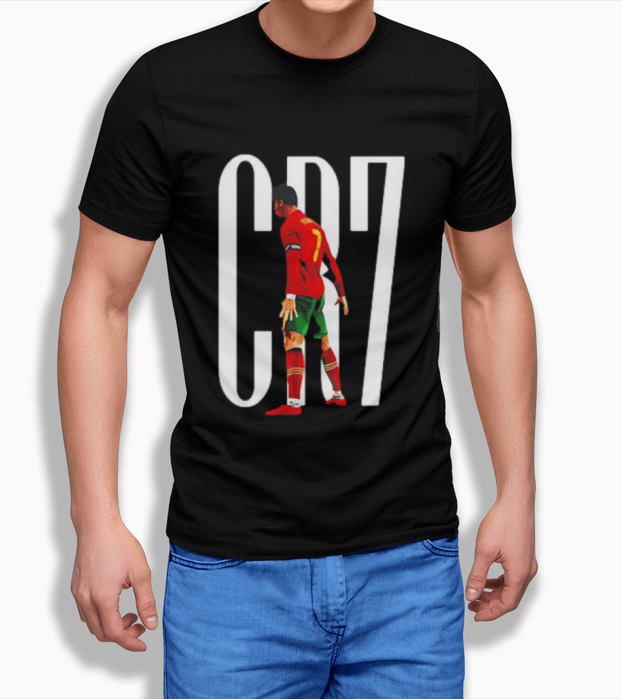 CR7 Cristiano Ronaldo Portugal National Team Iconic Number 7 Soccer Legend T-Shirt