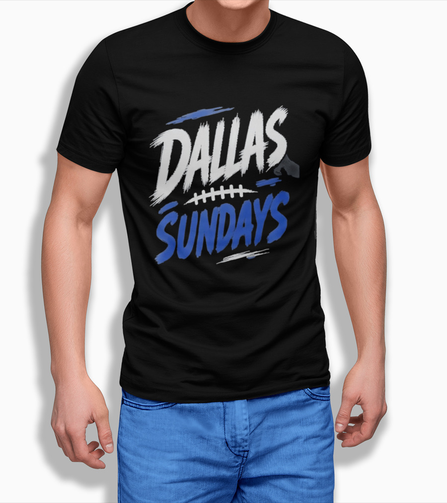 Dallas Sundays Football Brushstroke T-Shirt