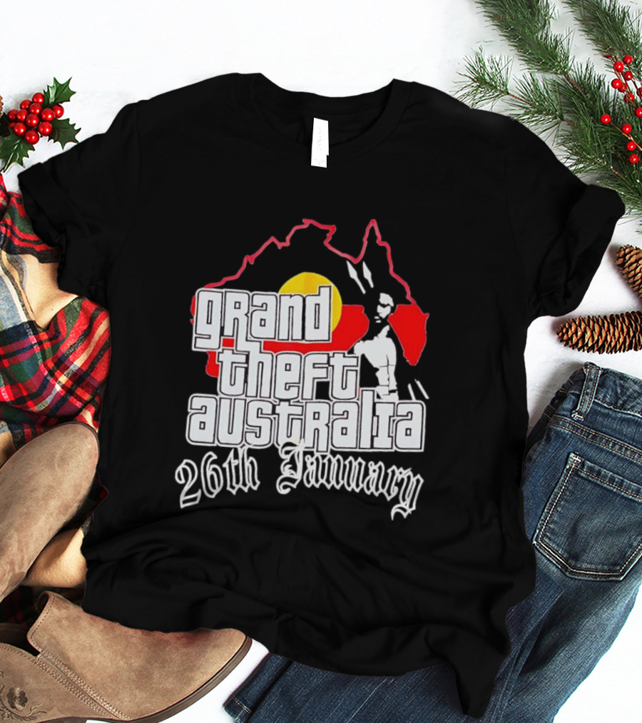 Grand Theft Australia 26th January Map Australian T-Shirt