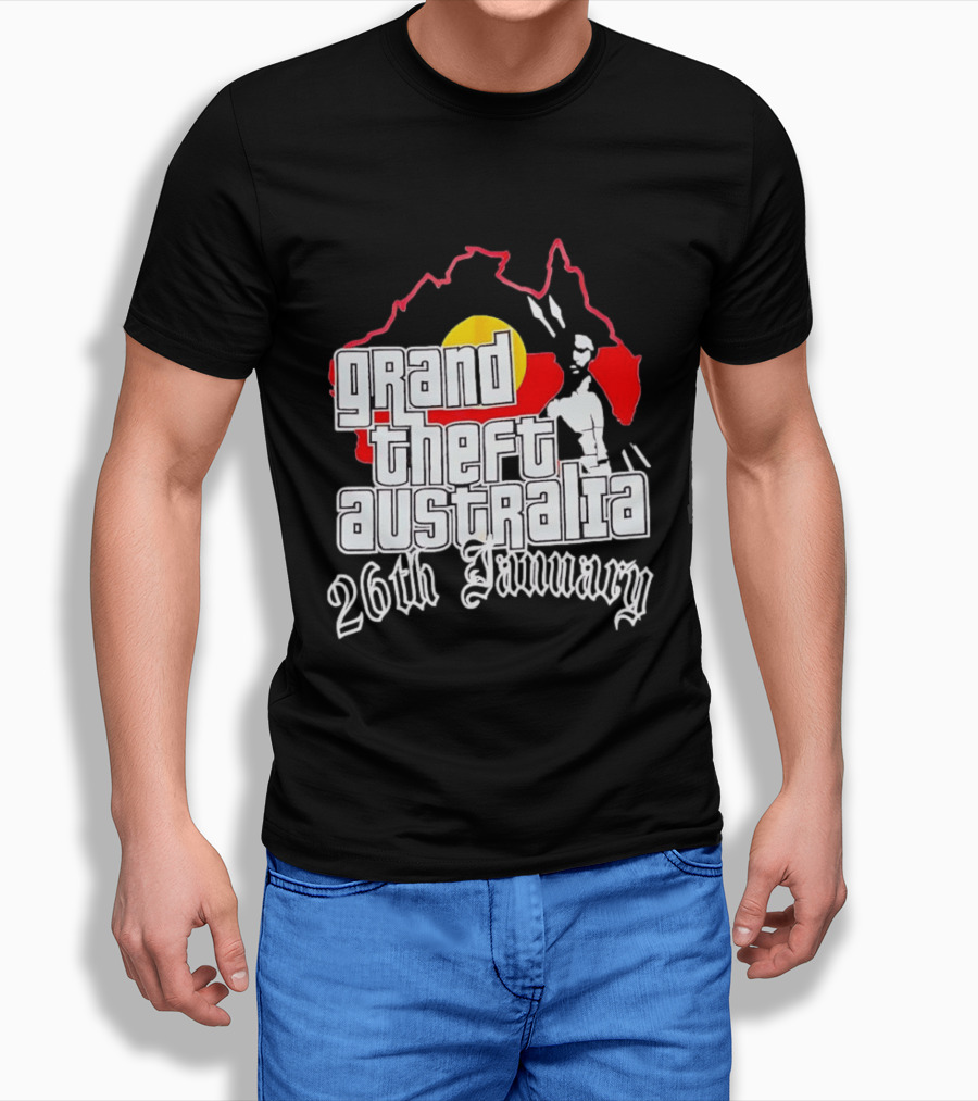 Grand Theft Australia 26th January Map Australian T-Shirt