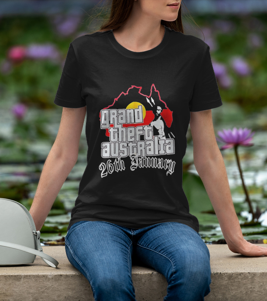 Grand Theft Australia 26th January Map Australian T-Shirt