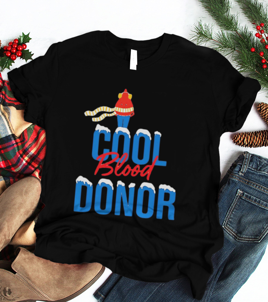 Cool Blood Donor Winter T-Shirt