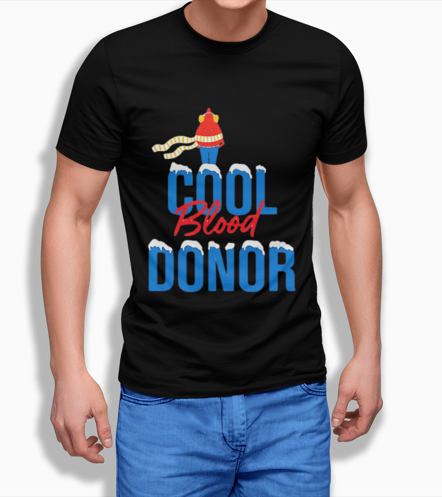 Cool Blood Donor Winter T-Shirt
