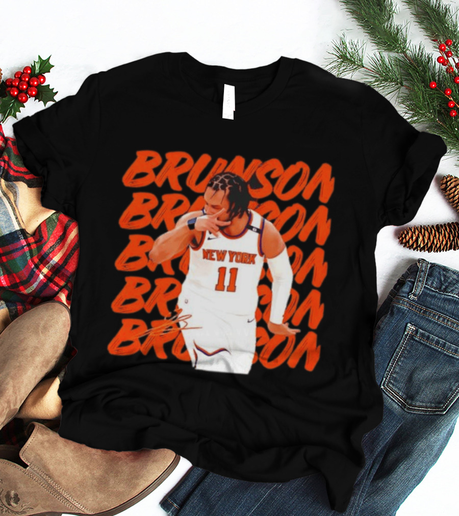 Brunson 11 New York Knicks Basketball Player T-Shirt