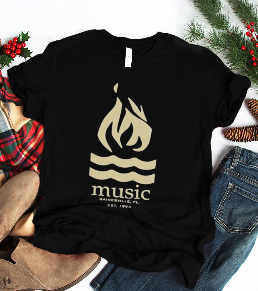 Hot Water Music Gainesville FL Est 1994 Flame And Waves T-Shirt