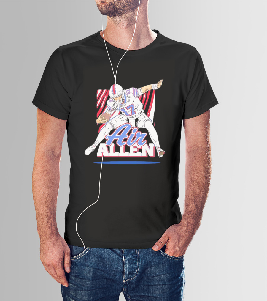 Buffalo Bills Air Allen Football Player Pose T-Shirt