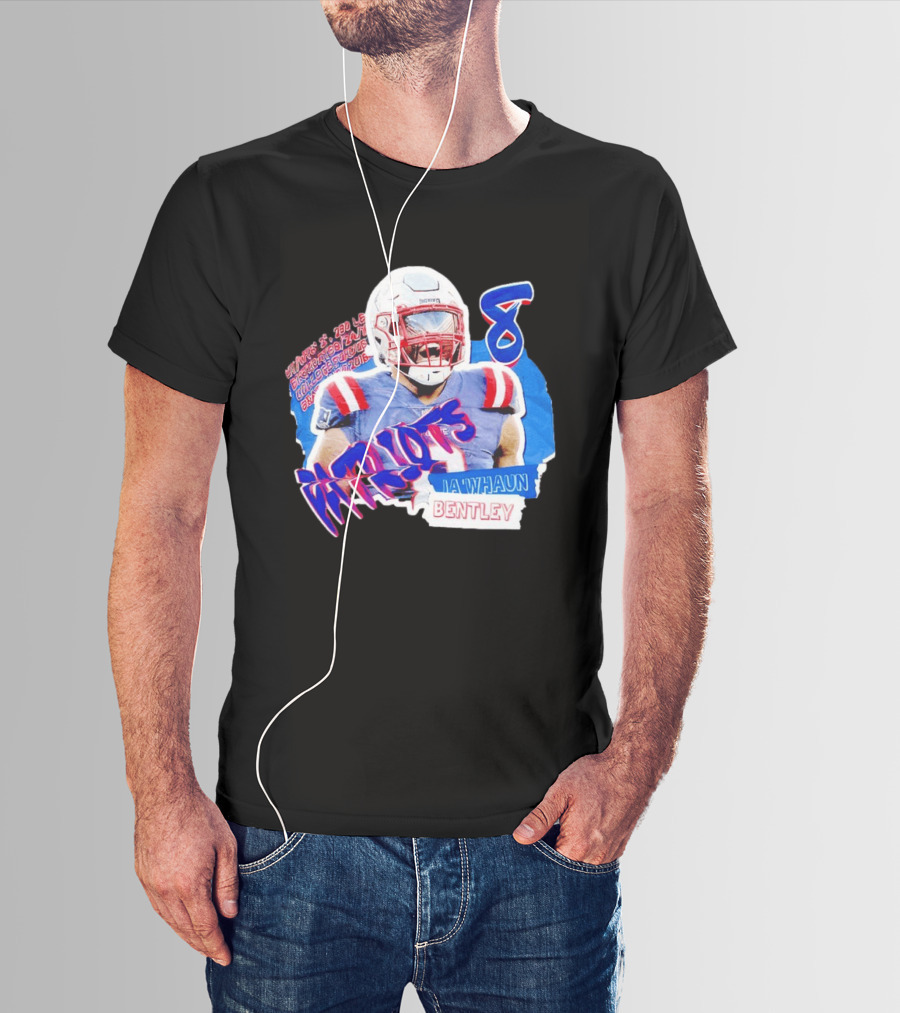 Patriots Ja'whaun Bentley New England 8 Football Superstars T-Shirt